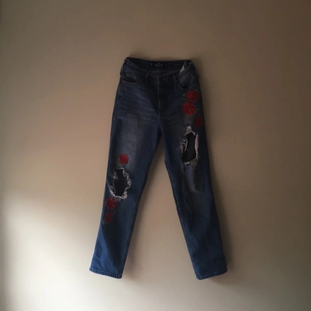 Hollister Vintage Stretch Mom Rose Jeans